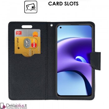 Telone fancy dėklas su skyreliais - auksinės spalvos (telefonams Xiaomi Redmi Note 9T) Telone fancy dėklas su skyreliais - auksinės spalvos (telefonams Xiaomi Redmi Note 9T)